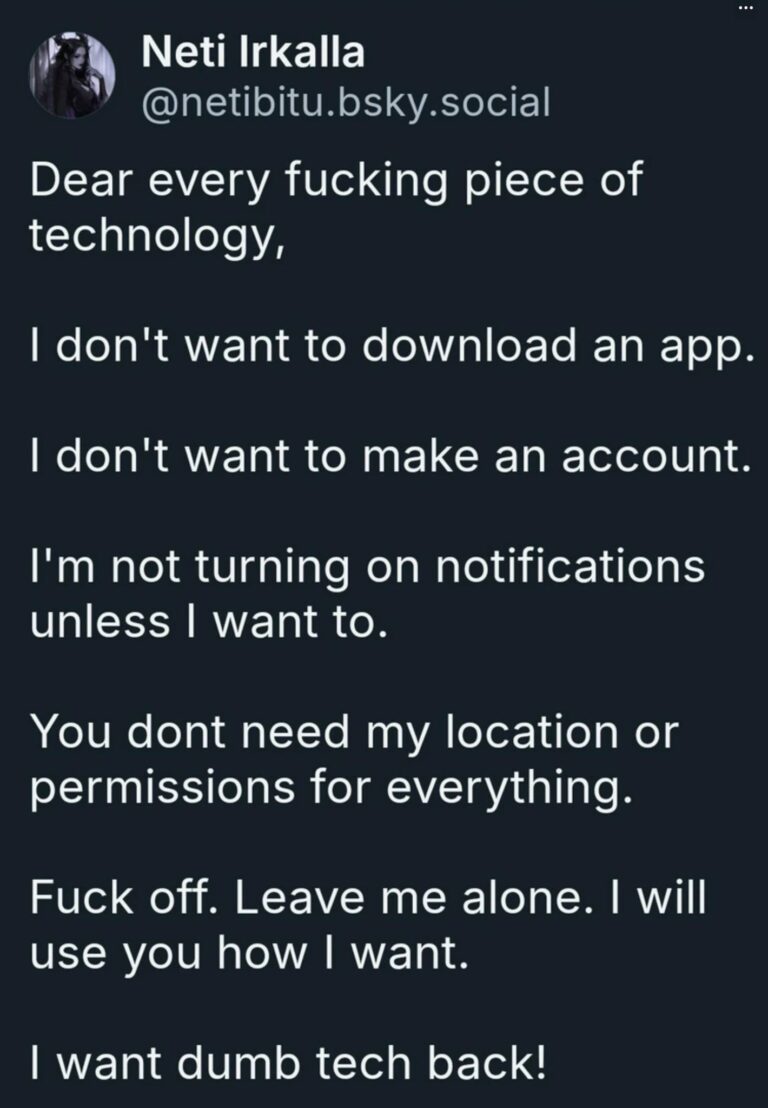 dumb tech