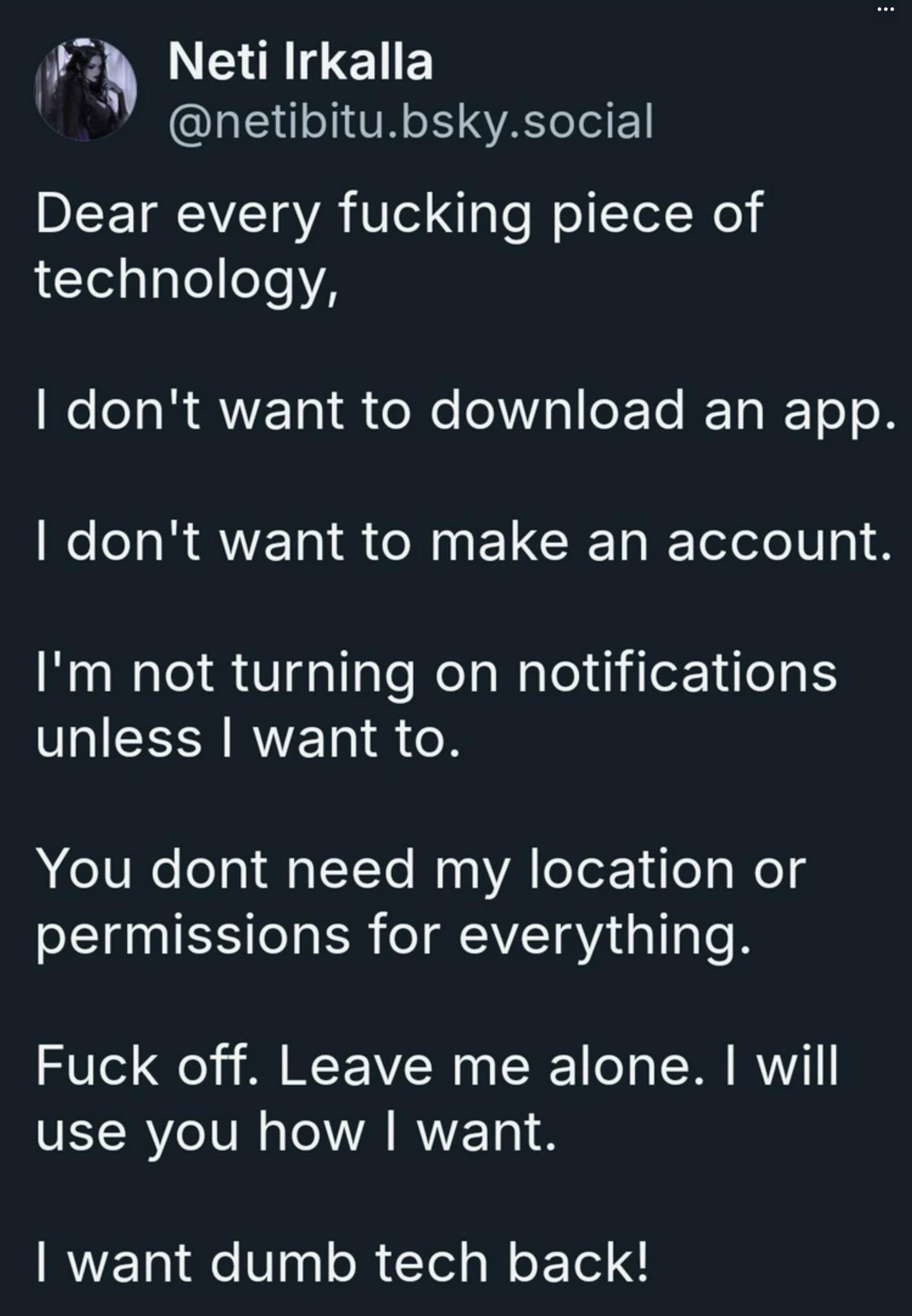 dumb tech